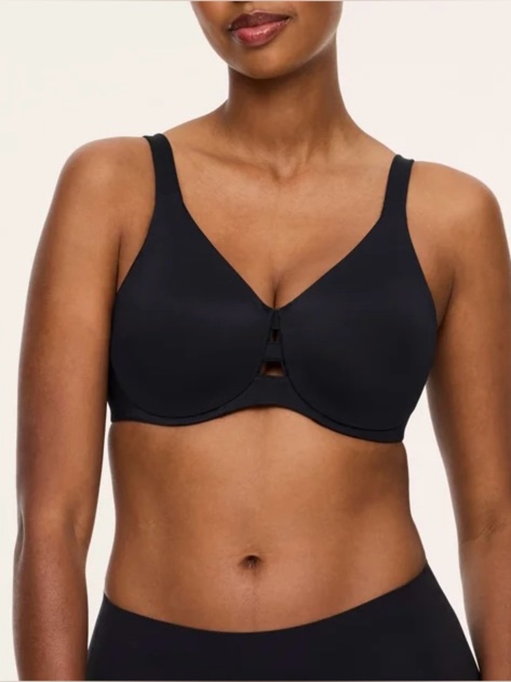 SPANX Low Profile Black Minimizer Unlined Full Coverage Bra Women’s Size 34DD